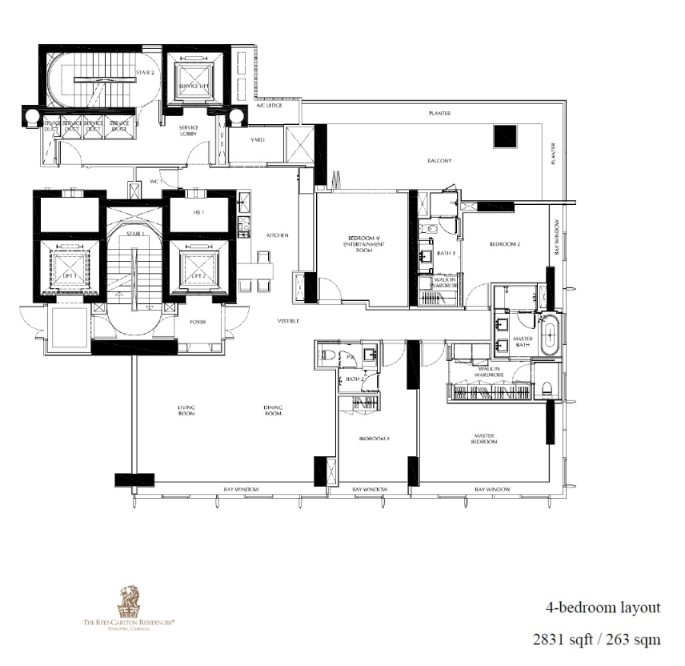 4BR Convert floor plan